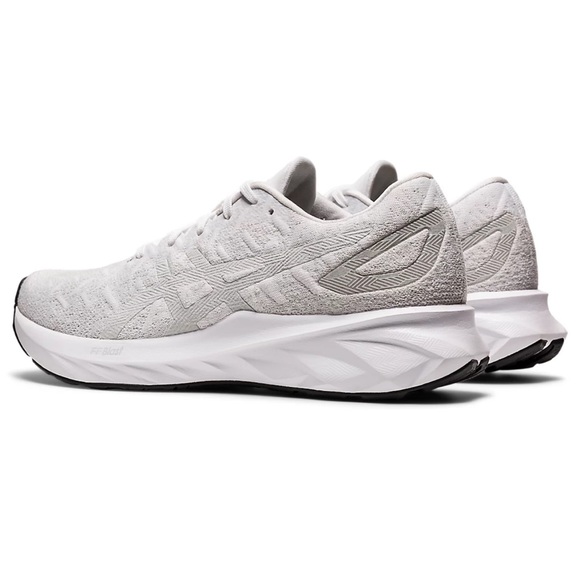 ASICS Dynablast Running Sneakers in White and Glacier Grey - Picture 13 of 14